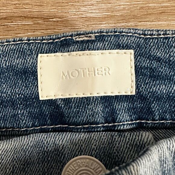 Mother The Looker Ankle Fray Jeans knock on wood size 25 - Picture 8 of 16